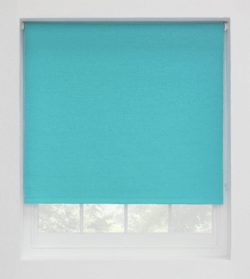 ColourMatch Blackout Thermal Roller Blind -4ft- Crystal Blue